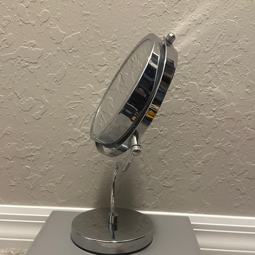 Silver Double-Sided Vanity Mirror